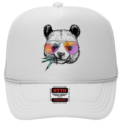 Cool Panda Funny Panda Bear In Sunglasses Trucker Hat