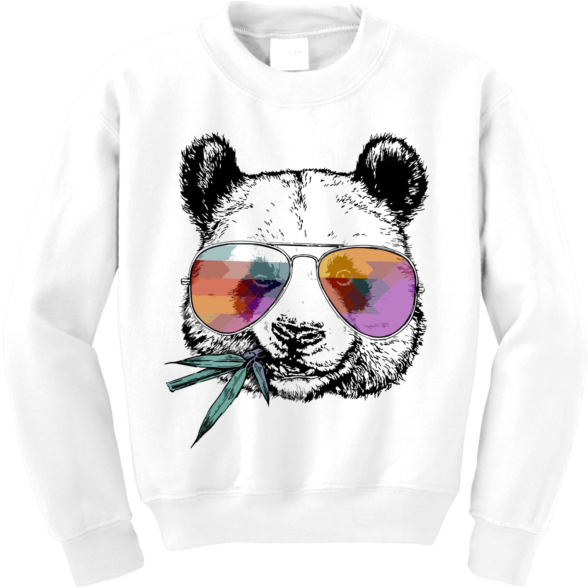 Cool Panda Funny Panda Bear In Sunglasses Kids Sweatshirt
