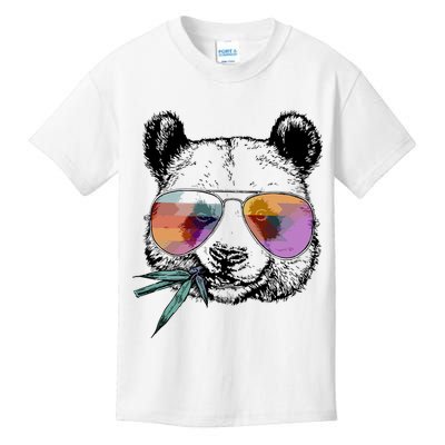 Cool Panda Funny Panda Bear In Sunglasses Kids T-Shirt