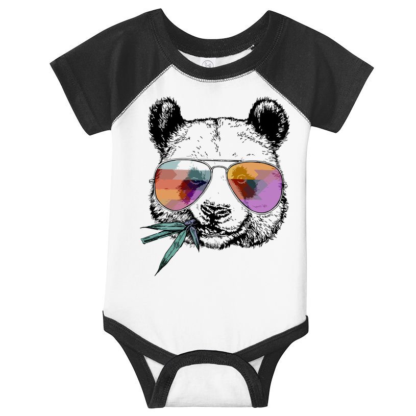 Cool Panda Funny Panda Bear In Sunglasses Infant Baby Jersey Bodysuit