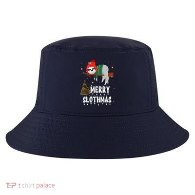 Christmas Pajama For Sloth Lovers Merry Slothmas Gift Cool Comfort Performance Bucket Hat