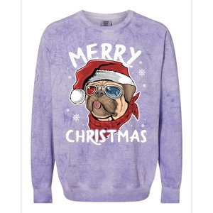 Christmas Pug Funny Christmas Pjs For Family And Dog Lovers Cool Gift Colorblast Crewneck Sweatshirt