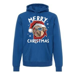 Christmas Pug Funny Christmas Pjs For Family And Dog Lovers Cool Gift Premium Hoodie