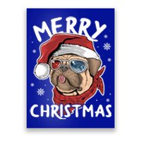 Christmas Pug Funny Christmas Pjs For Family And Dog Lovers Cool Gift Poster