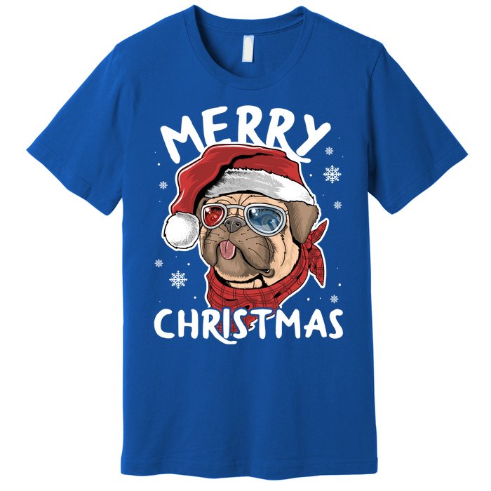 Christmas Pug Funny Christmas Pjs For Family And Dog Lovers Cool Gift Premium T-Shirt