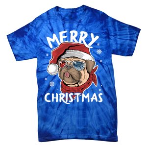 Christmas Pug Funny Christmas Pjs For Family And Dog Lovers Cool Gift Tie-Dye T-Shirt