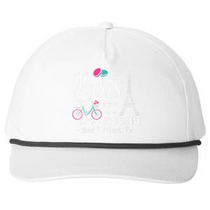 Cute Paris France Vacation Travel Christmas Gift Snapback Five-Panel Rope Hat