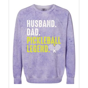 Cool Pickleball For Husband Dad Pickleball Player Gift Colorblast Crewneck Sweatshirt