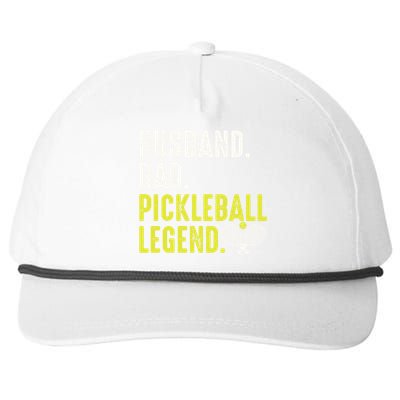 Cool Pickleball For Husband Dad Pickleball Player Gift Snapback Five-Panel Rope Hat