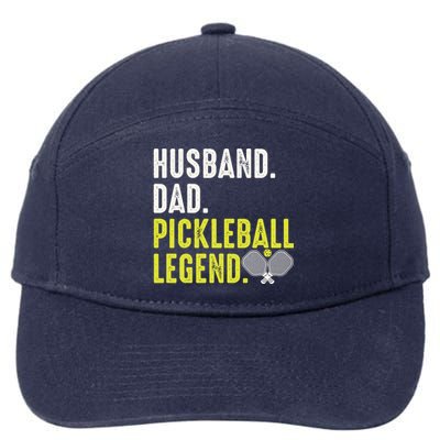 Cool Pickleball For Husband Dad Pickleball Player Gift 7-Panel Snapback Hat