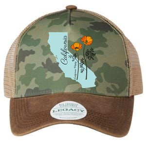 California Poppy Flower Legacy Tie Dye Trucker Hat