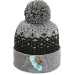 California Poppy Flower The Baniff Cuffed Pom Beanie