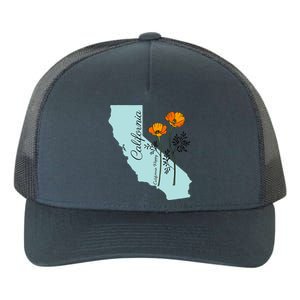 California Poppy Flower Yupoong Adult 5-Panel Trucker Hat