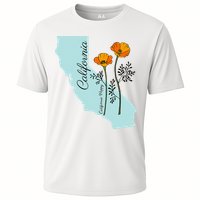California Poppy Flower Cooling Performance Crew T-Shirt