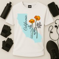California Poppy Flower Cooling Performance Crew T-Shirt