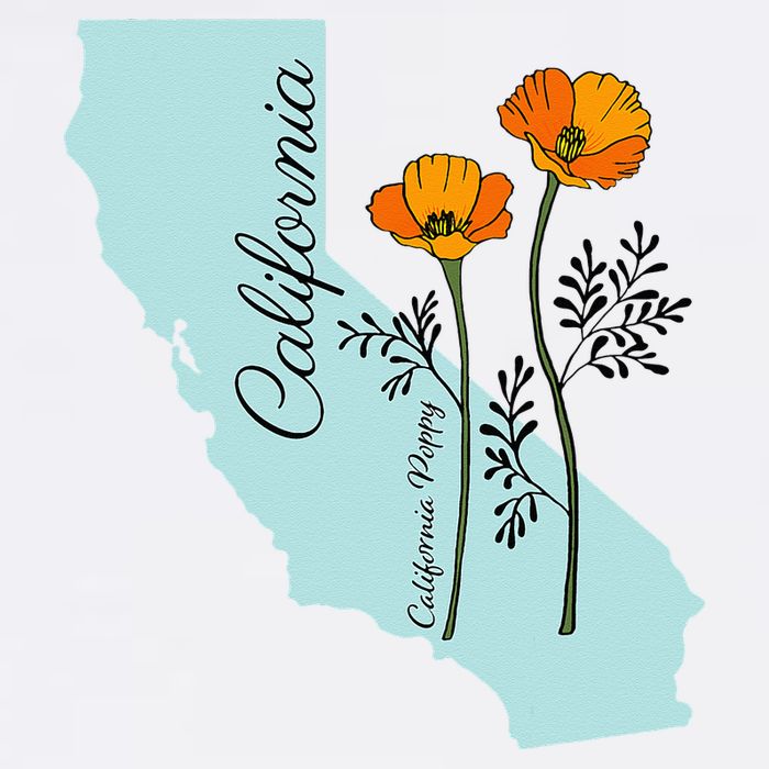California Poppy Flower Cooling Performance Crew T-Shirt