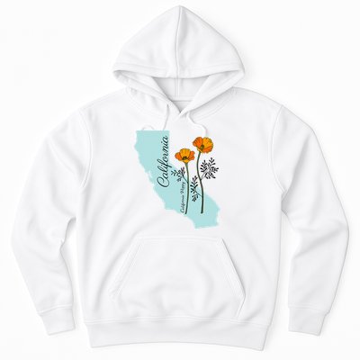 California Poppy Flower Hoodie