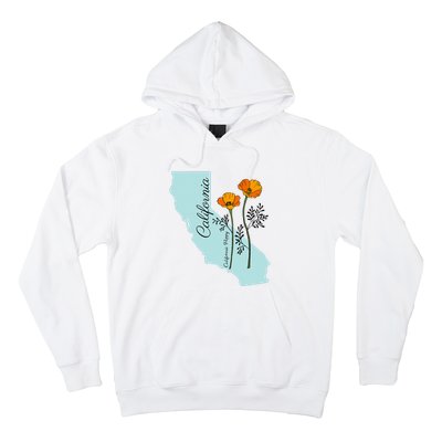 California Poppy Flower Hoodie