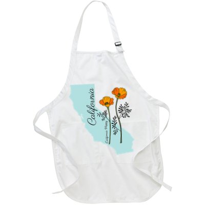 California Poppy Flower Apron