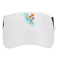 California Poppy Flower Adult Drive Performance Visor