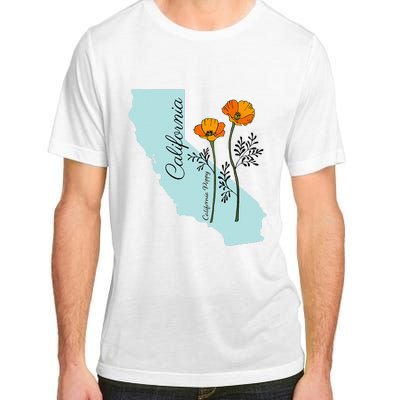 California Poppy Flower Adult ChromaSoft Performance T-Shirt