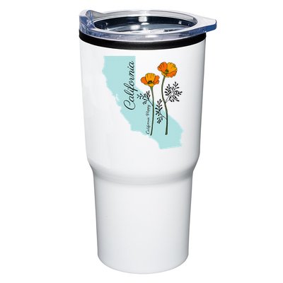 California Poppy Flower Tumbler