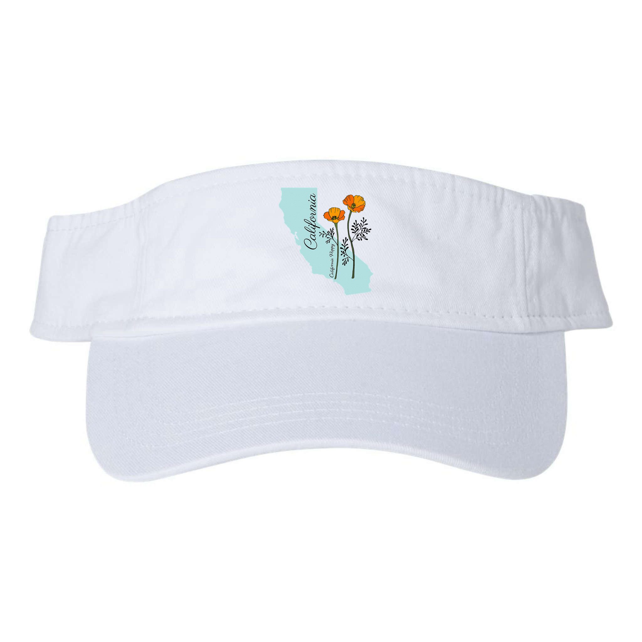 California Poppy Flower Visor