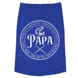 Cool Papa Fishing Gift Funny Bass Fish Dad Great Gift Doggie Tank