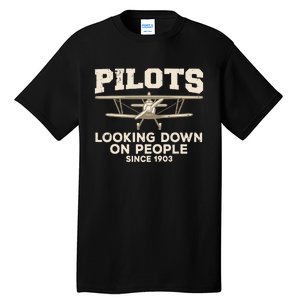 Cool Pilot For Wo Aircraft Pilot Airplane Flying Tall T-Shirt