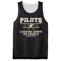 Cool Pilot For Wo Aircraft Pilot Airplane Flying Mesh Reversible Basketball Jersey Tank