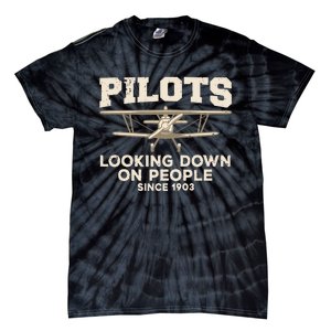 Cool Pilot For Wo Aircraft Pilot Airplane Flying Tie-Dye T-Shirt