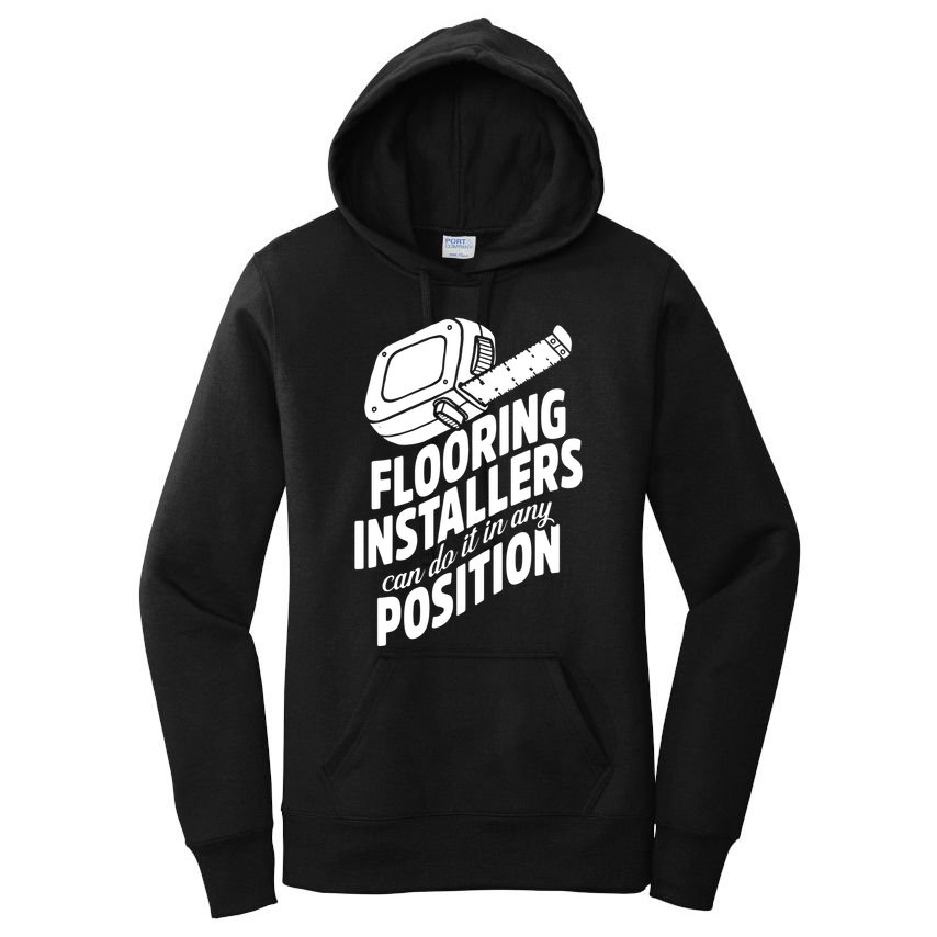 Contractor Position Floor Installation Women's Pullover Hoodie