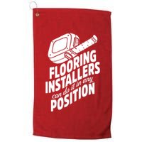 Contractor Position Floor Installation Golf Towel