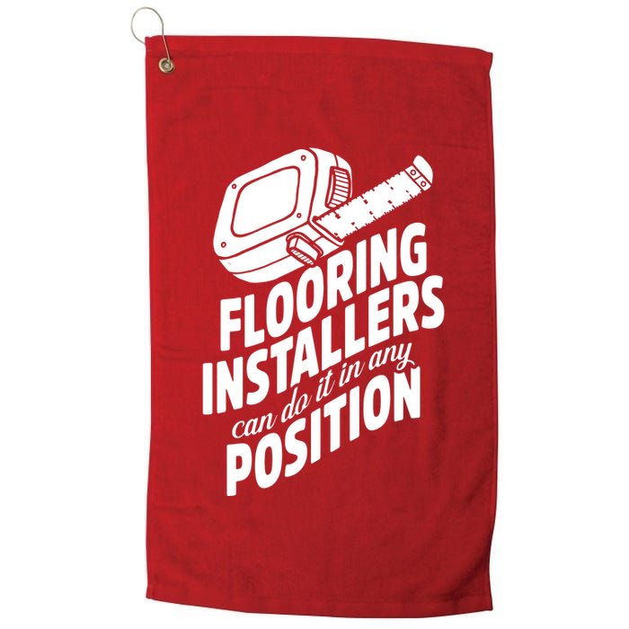 Contractor Position Floor Installation Golf Towel