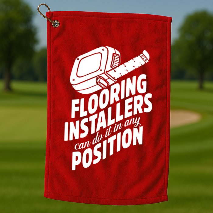 Contractor Position Floor Installation Golf Towel