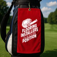 Contractor Position Floor Installation Golf Towel