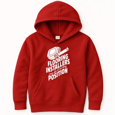 Contractor Position Floor Installation Kids Hoodie