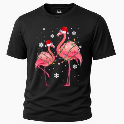 Cute Pink Flamingo Merry Flocking Christmas Cute Gift Performance Shirt