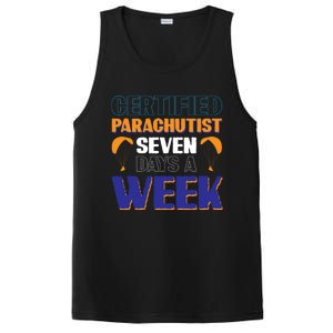 Certified Parachutist Funny Gift Seven Days A Week Meaningful Gift PosiCharge Competitor Tank