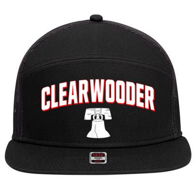 Clearwooder Philly Funny Baseball Tee Clearwater FL Spring 7 Panel Mesh Trucker Snapback Hat