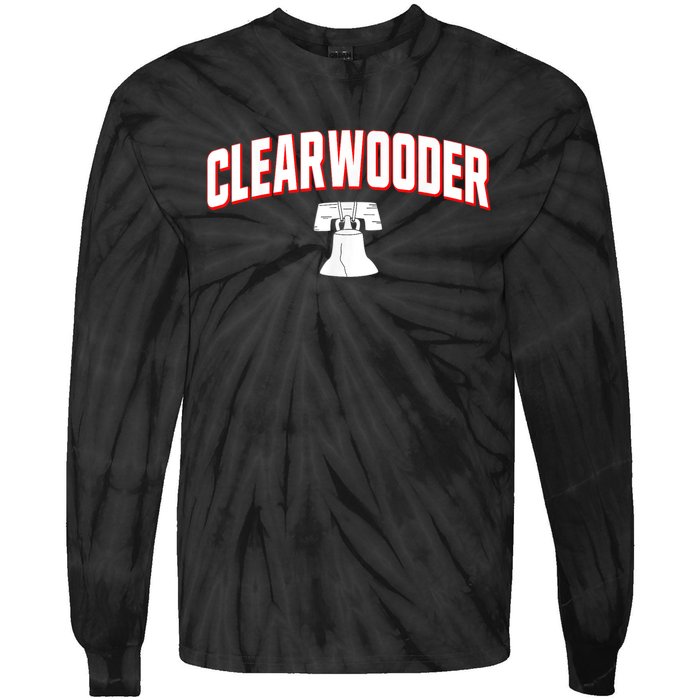 Clearwooder Philly Funny Baseball Tee Clearwater FL Spring Tie-Dye Long Sleeve Shirt