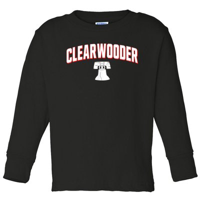 Clearwooder Philly Funny Baseball Tee Clearwater FL Spring Toddler Long Sleeve Shirt