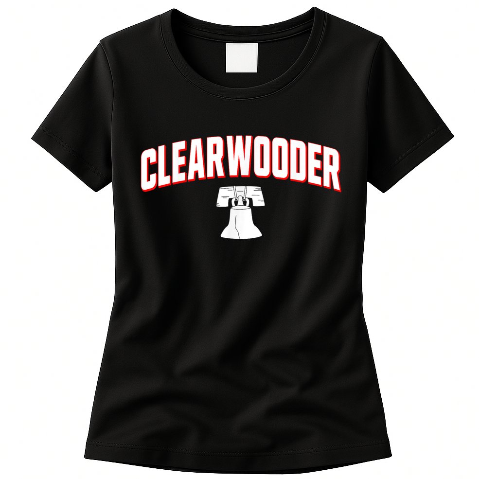 Clearwooder Philly Funny Baseball Tee Clearwater FL Spring Womens T-Shirt