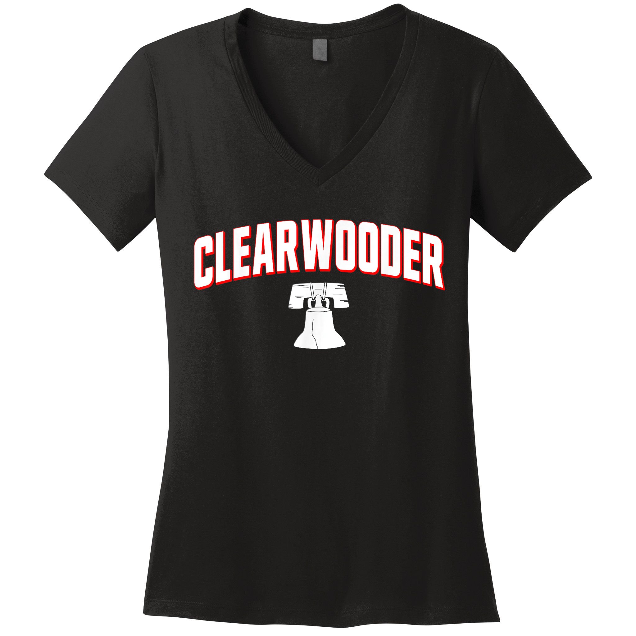 Clearwooder Philly Funny Baseball Tee Clearwater FL Spring Women's V-Neck T-Shirt