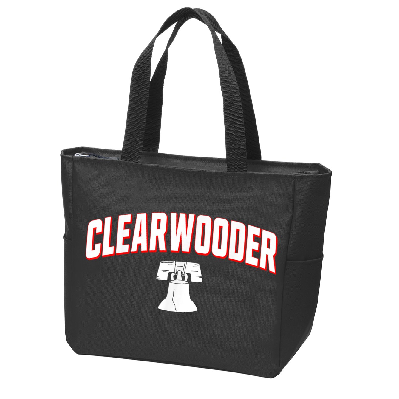 Clearwooder Philly Funny Baseball Tee Clearwater FL Spring Zip Tote Bag
