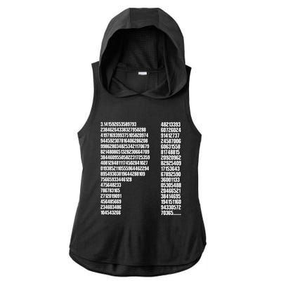 Cool Pi Filled Pi Day Math Lover Gift Ladies PosiCharge Tri-Blend Wicking Draft Hoodie Tank