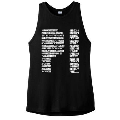 Cool Pi Filled Pi Day Math Lover Gift Ladies PosiCharge Tri-Blend Wicking Tank