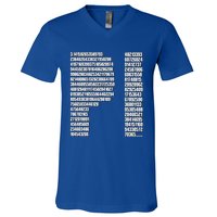 Cool Pi Filled Pi Day Math Lover Gift V-Neck T-Shirt