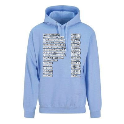 Cool Pi Filled Pi Day Math Lover Gift Unisex Surf Hoodie