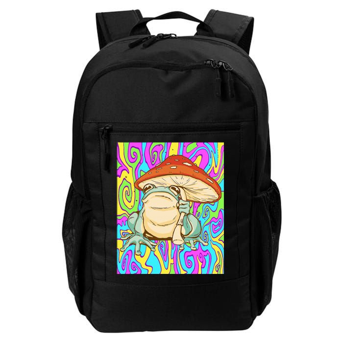 Chief Psychedelic Frog Toad Holding Trippy Mushroom Daily Commute Backpack